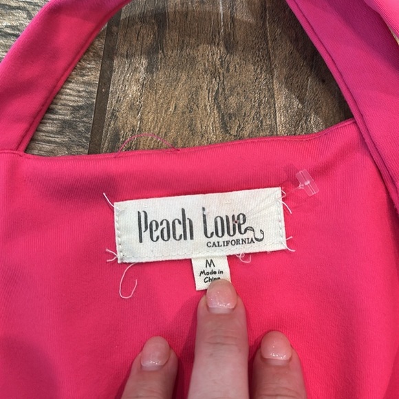 Peach love California Harper Cross Over Back Sporty Romper pink medium - Picture 4 of 5
